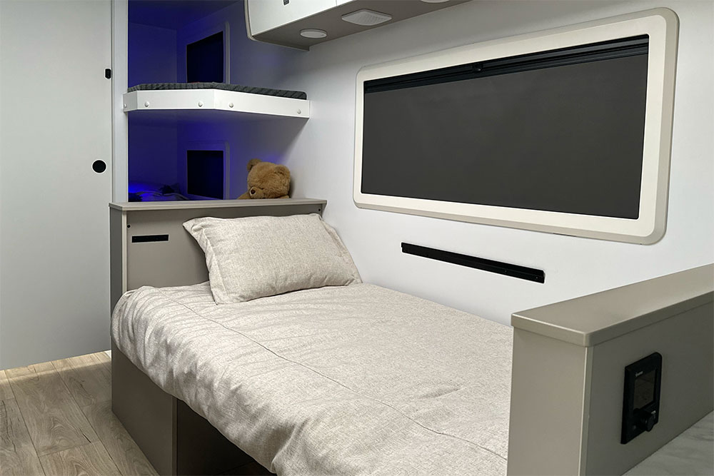 Reboot 19 Dinette converted to bed